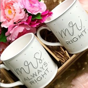 Mudpie His & Hers Coffee Mugs
